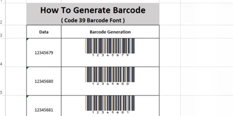 How To Generate Barcode In Excel I Fix Problem 0103