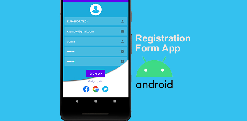 How to create a simple user Registration/Sign up app in Android Studio - I  FIX PROBLEM